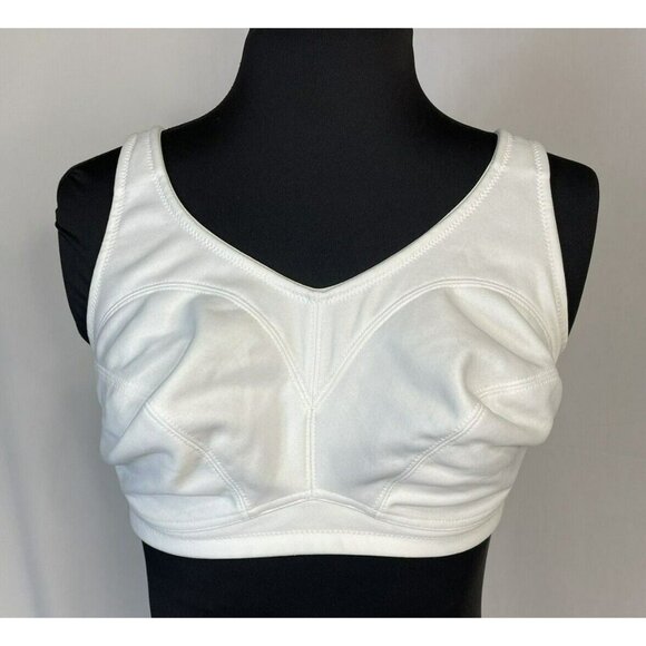 34DDD Lunaire 11111 Sports Bra White Coolmax Underwire  Discontinued - Picture 2 of 9